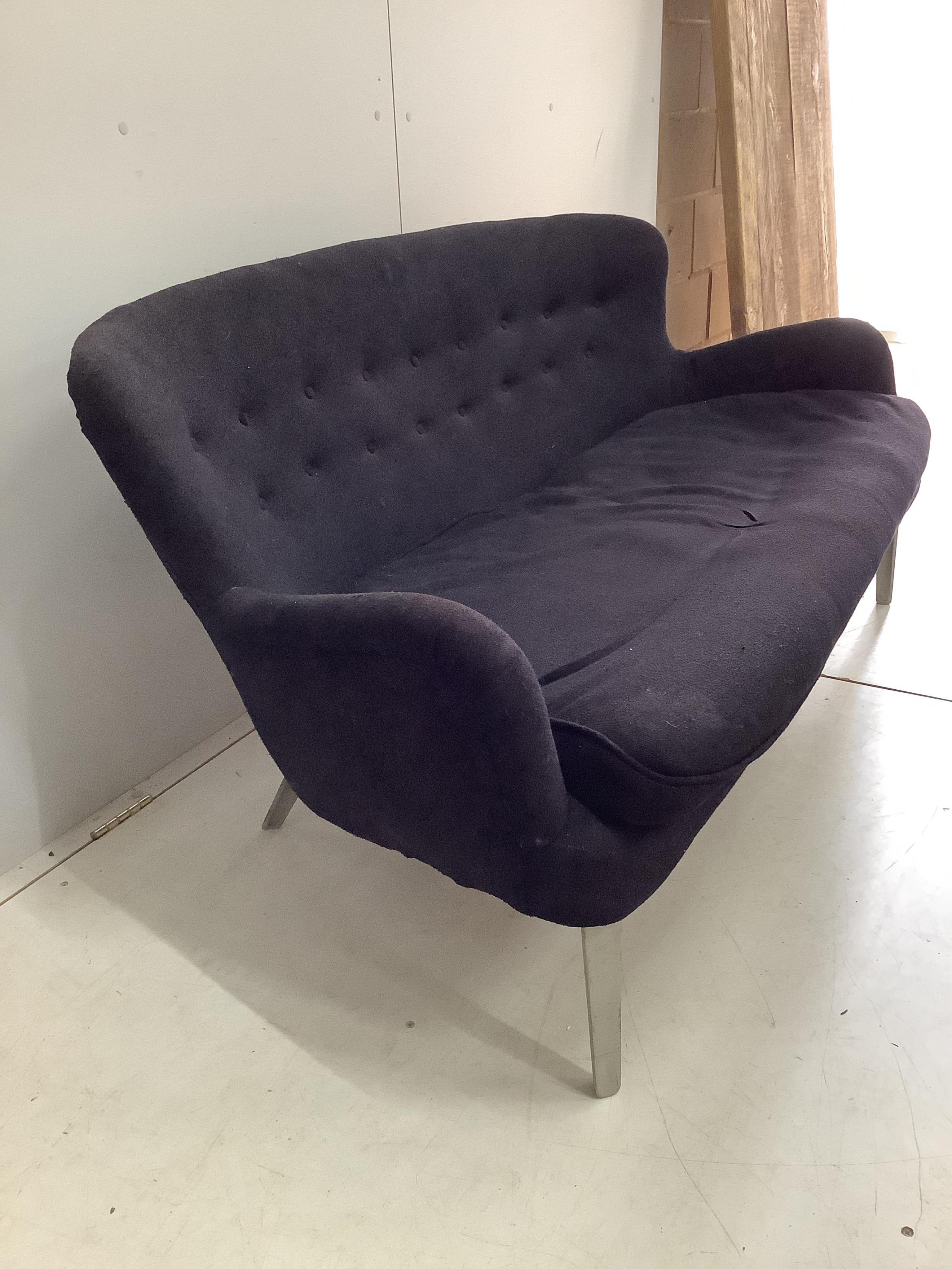 An Ernest Race DA2 sofa, width 150cm, depth 60cm, height 68cm